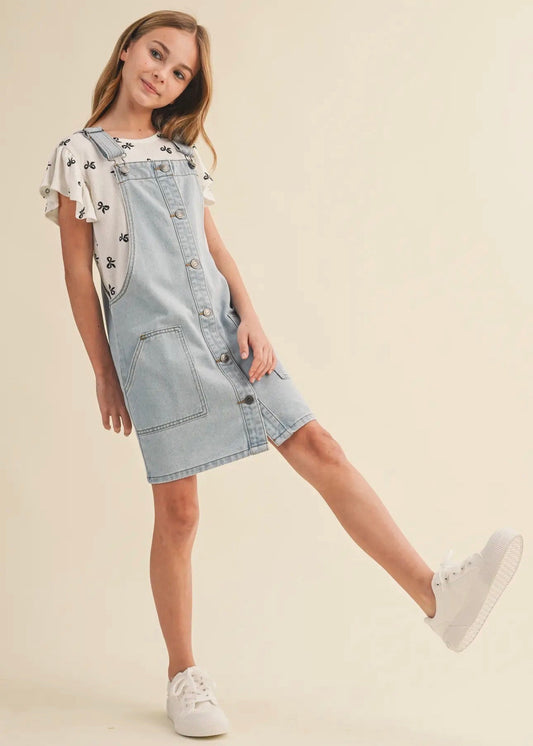 The Shimmer Shack Tween Everyday Denim Jumper