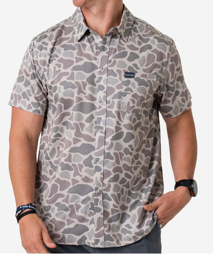 Performance button up classic deer camo
