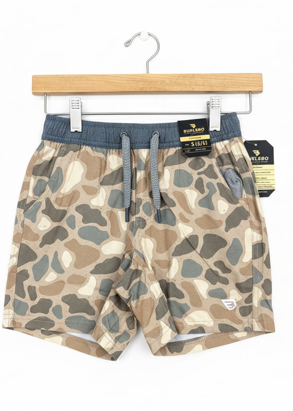 Burlebo Youth Pintail Camo Athletic Shorts