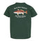 Forest Green Buck Shot Apparel Kids Redfish T-shirt, {{Size}{{Sku}}
