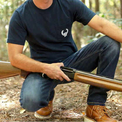 Navy Buck Shot Apparel Lock, Stock, and Barrel SS Pocket T-shirt, {{Size}{{Sku}}