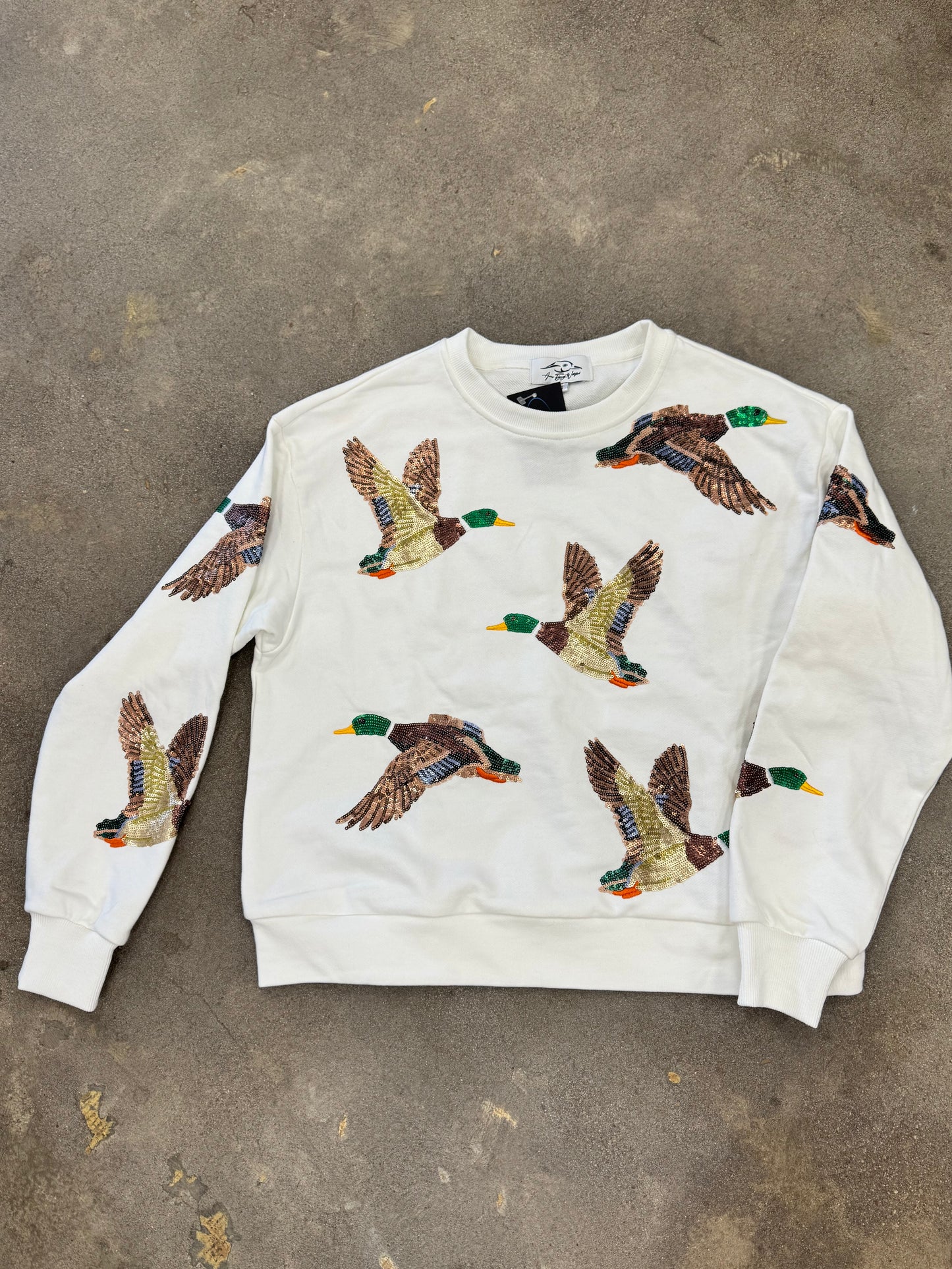 AFW sequin duck sweater