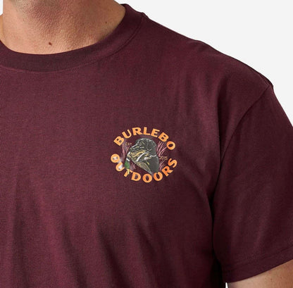 Maroon short sleeve tee duck down