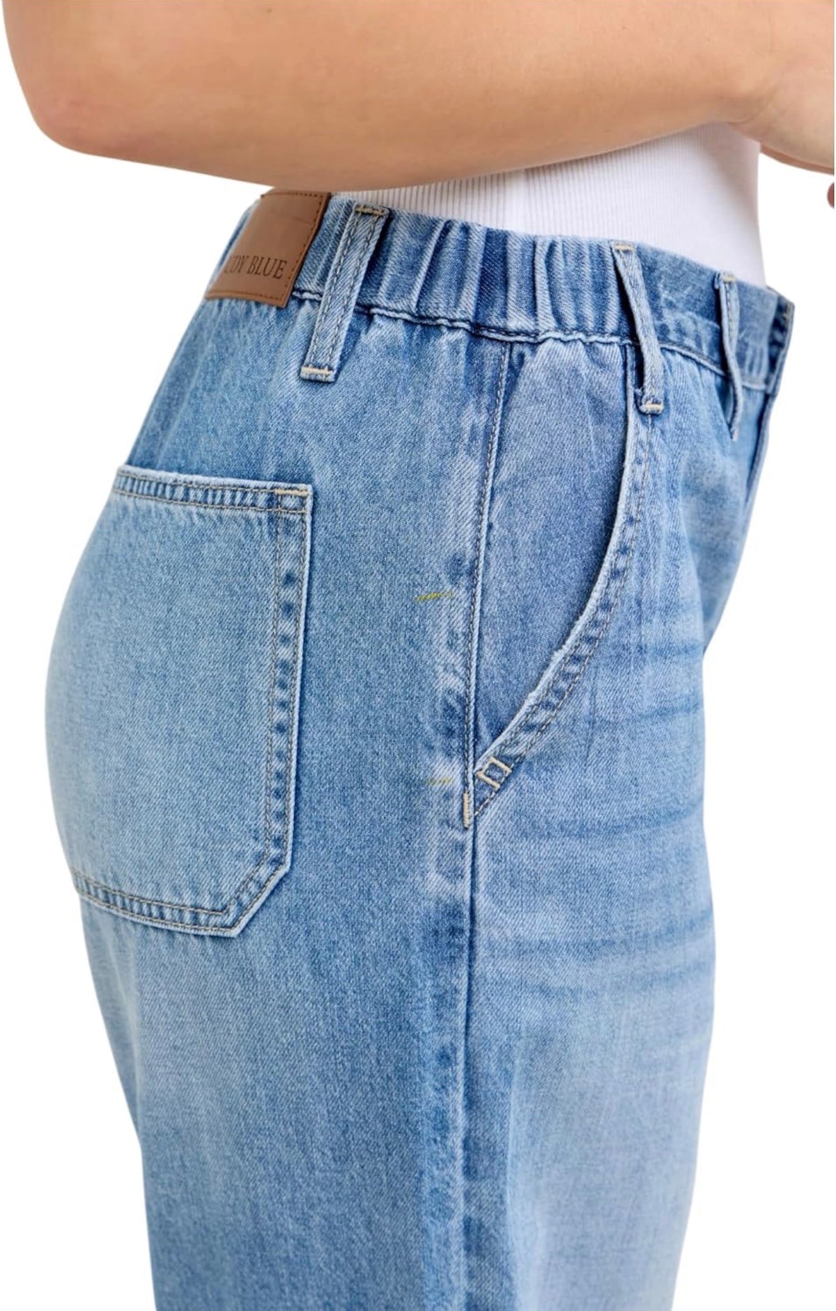 HW Featherweight Baggy Elasticated Judy Blue Jeans