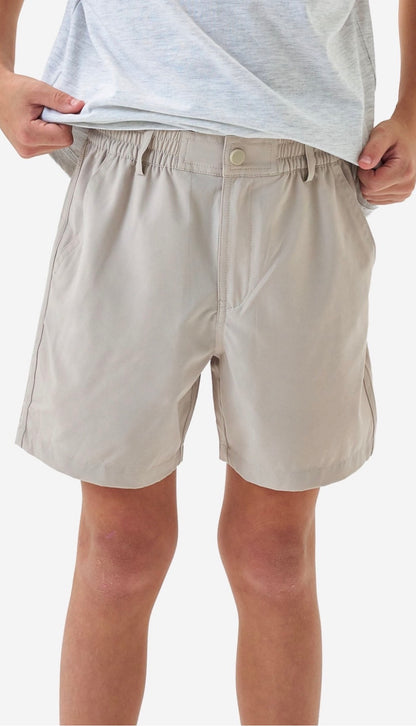 Youth everyday short- light khaki- old glory pocket