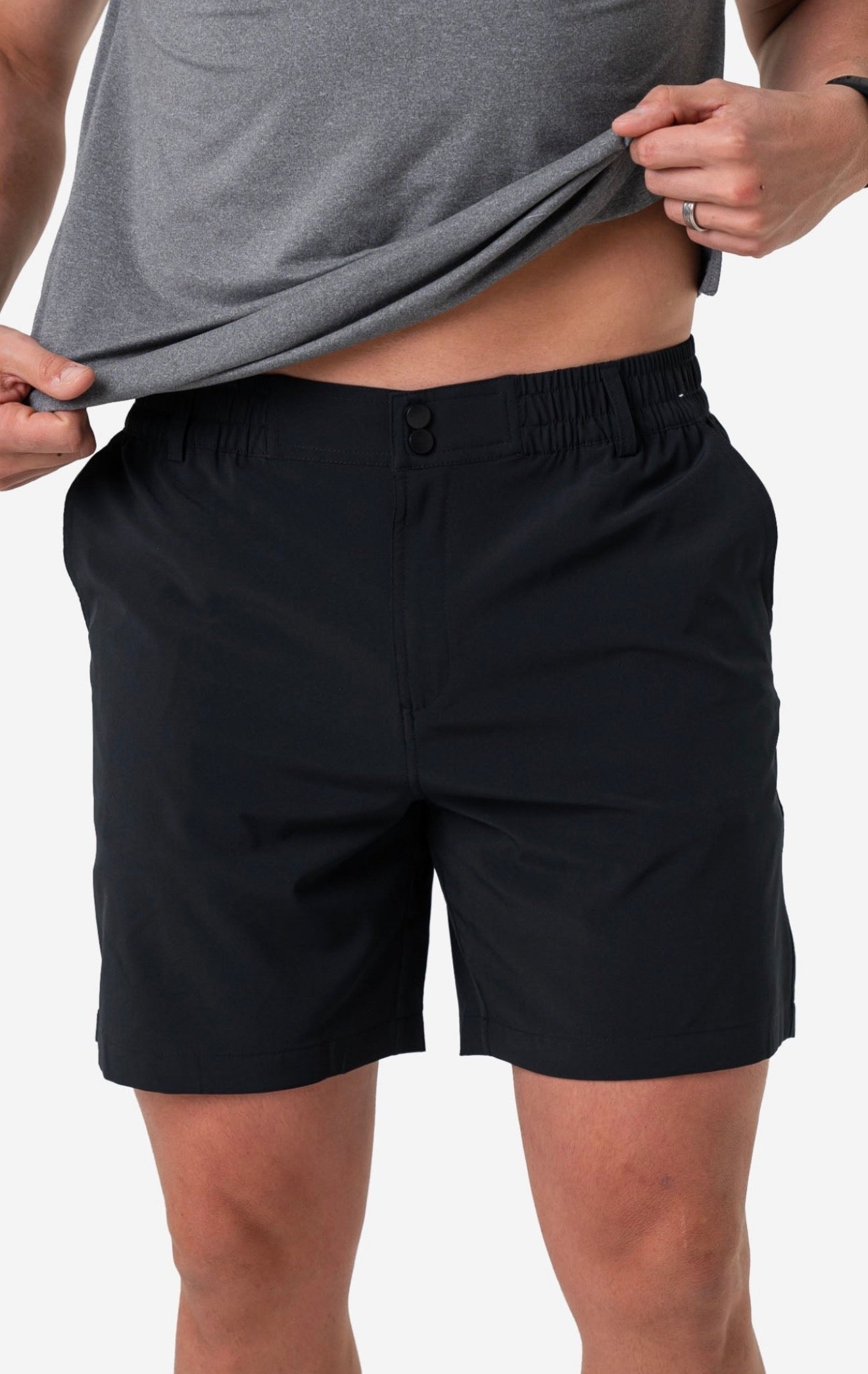 Everyday short matte black retro duck camo pocket
