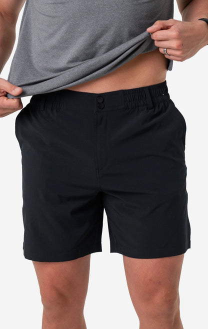 Everyday short matte black retro duck camo pocket