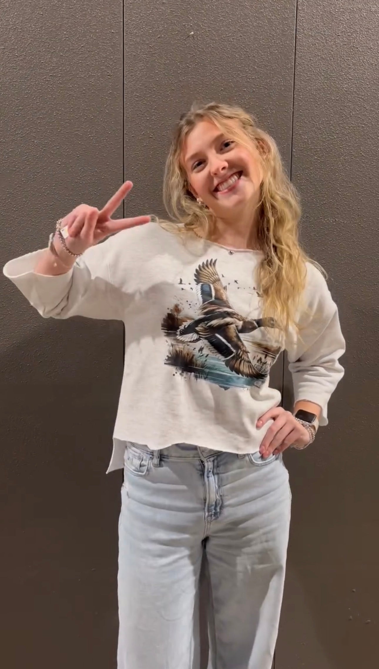 Duck Crop Sweatshirt