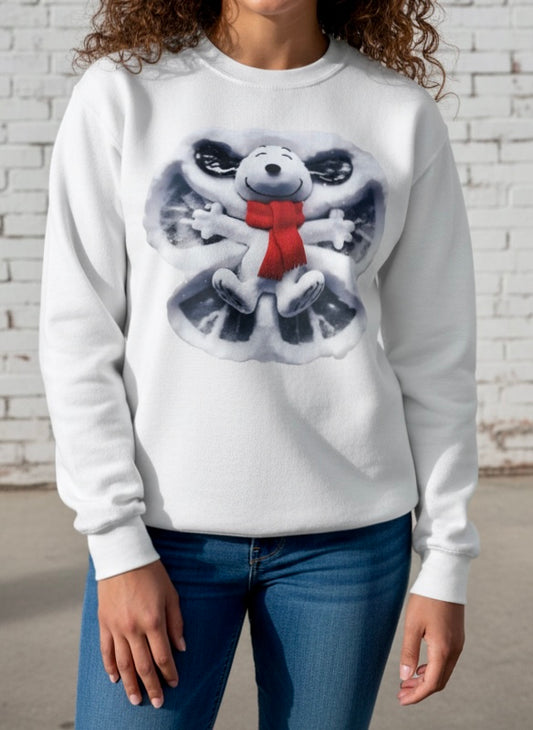 Snoopy Snow Angel Sweatshirt (Adult)
