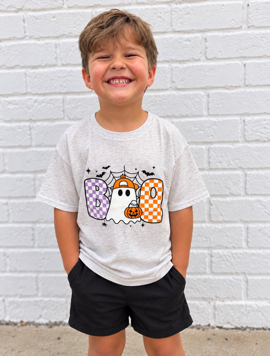 Youth BOO halloween shirt