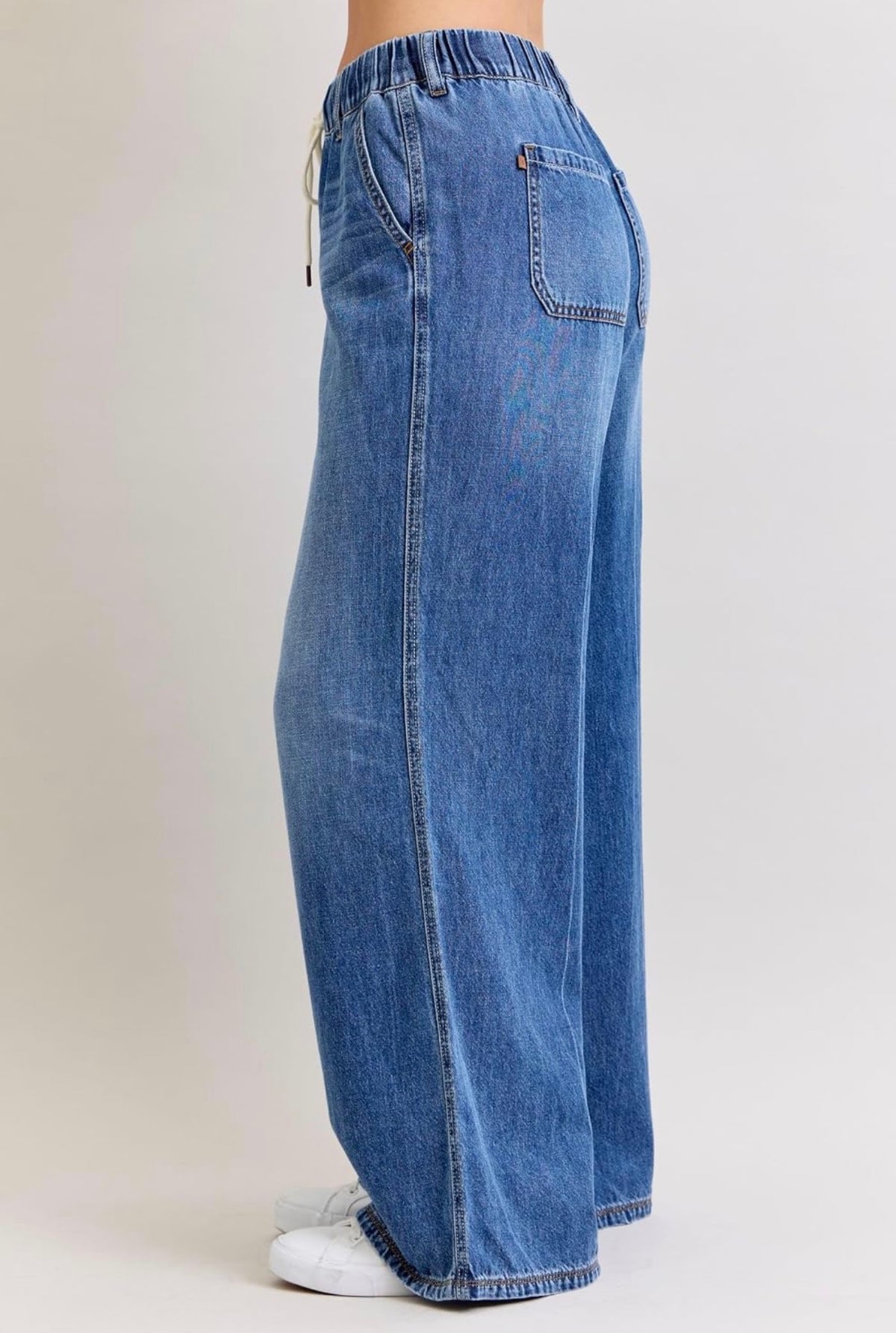 HW Featherweight Palazzo Shadow Light Judy Blue Jeans