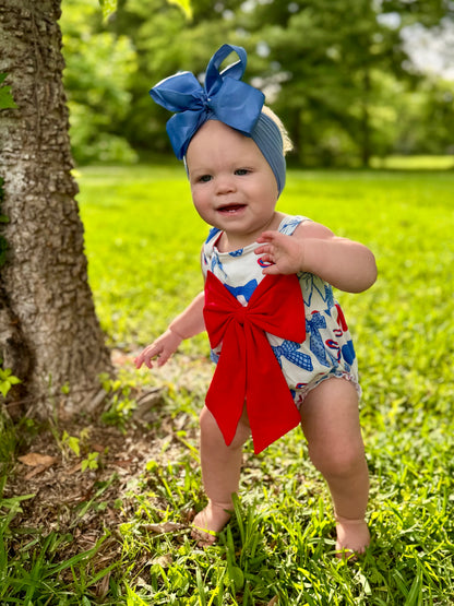 The Shimmer Shack Baby Girl Patriotic Bubble
