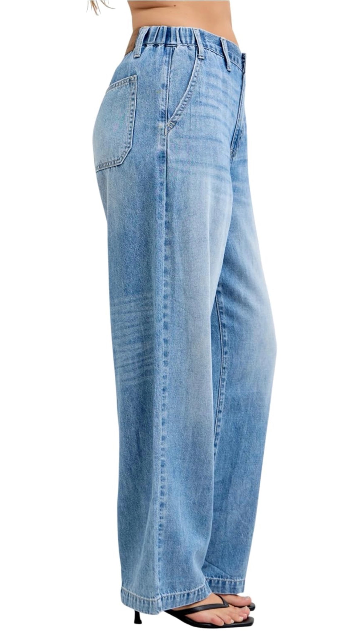HW Featherweight Baggy Elasticated Judy Blue Jeans