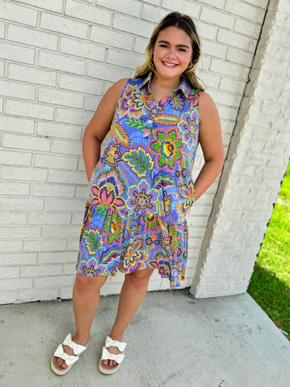 The Shimmer Shack PLUS Coastal Charm Dress