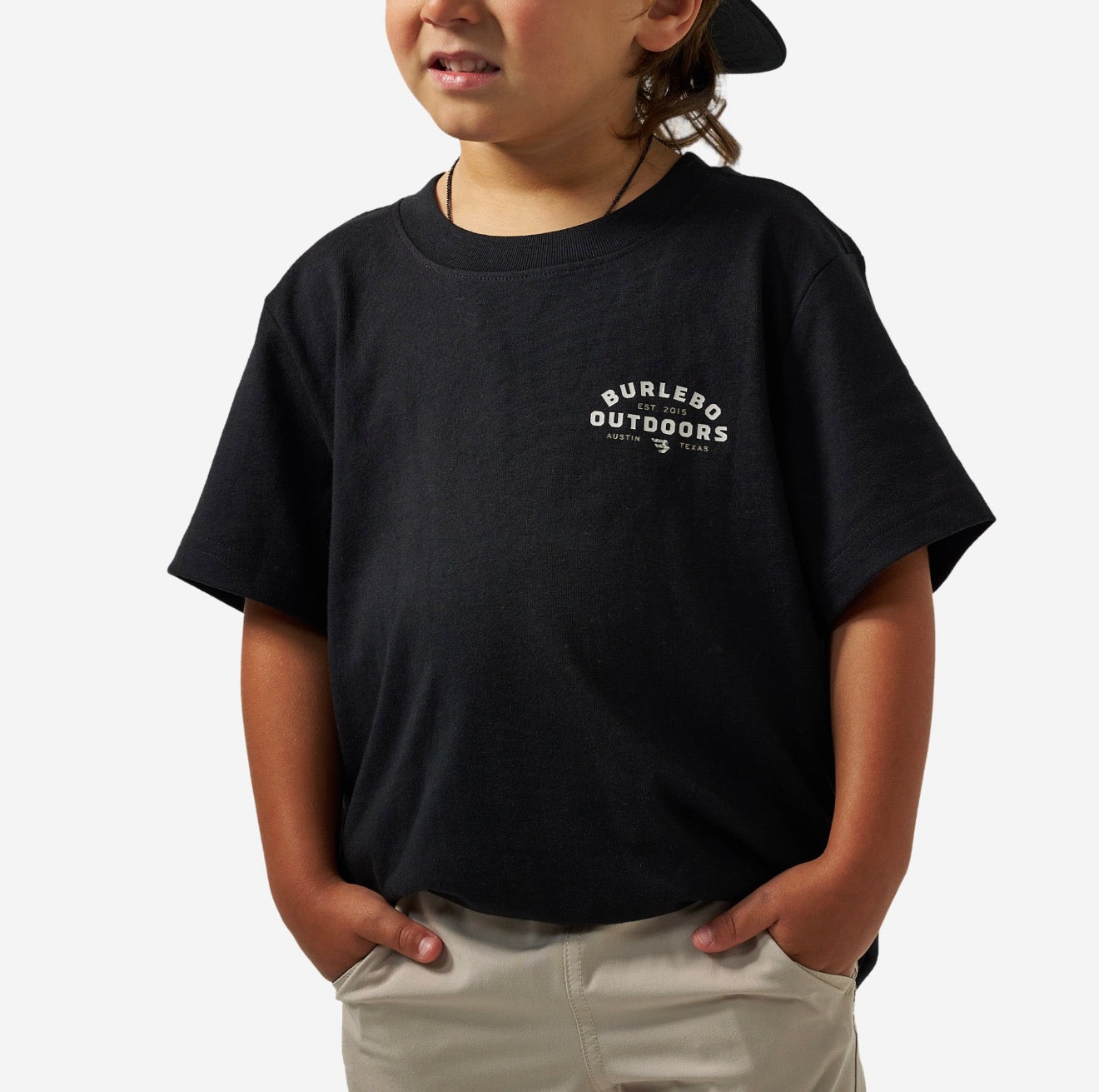 Youth Short Sleeve Tee - Burlebo Outdoors Logo Black