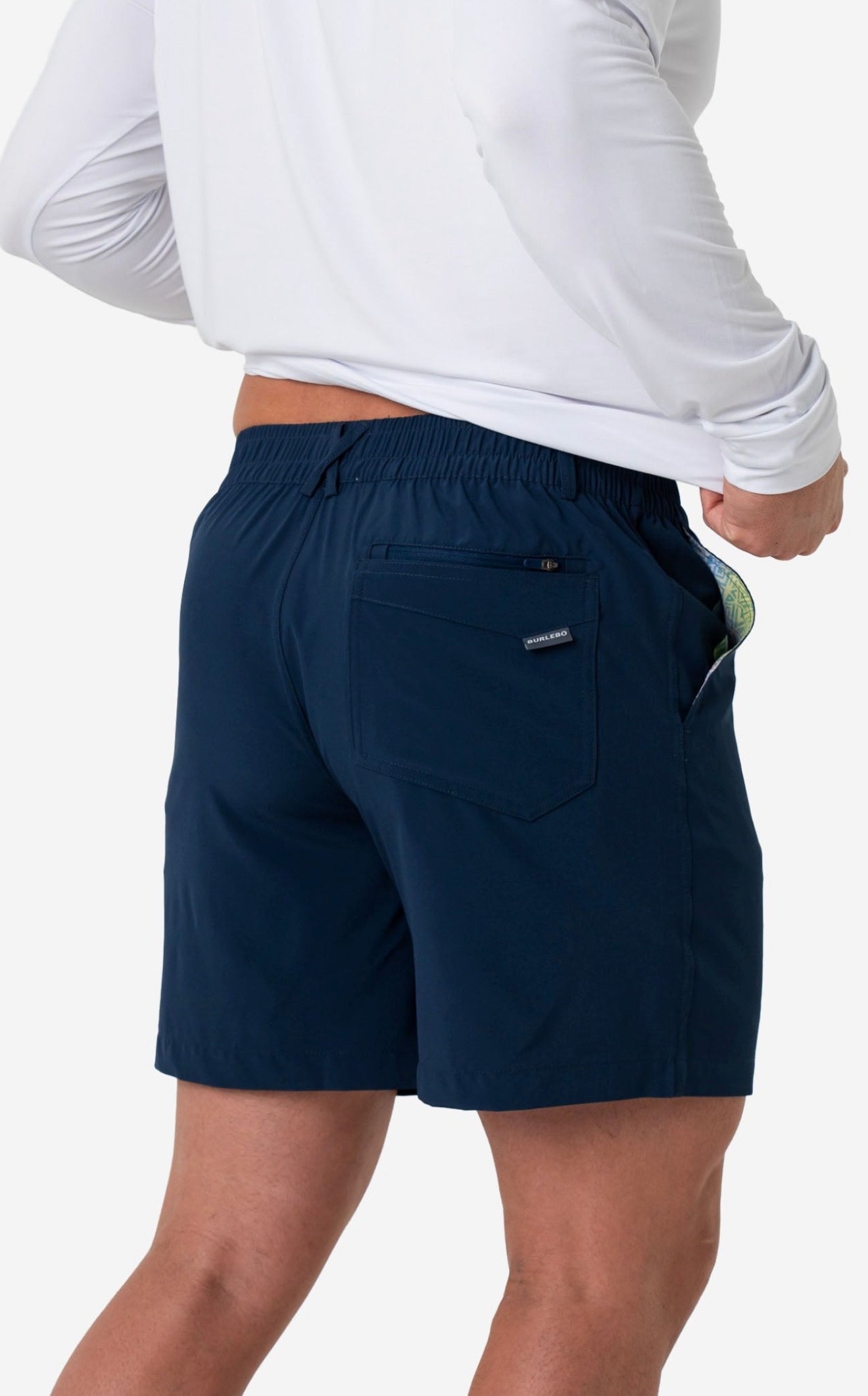 Everyday short deep water navy mayan pocket