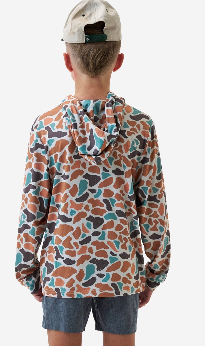 Youth Performance Hoodie - Bayside Camo