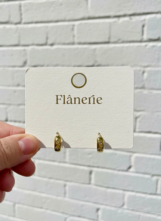 Flanerie Orazio 18K Gold CZHoops