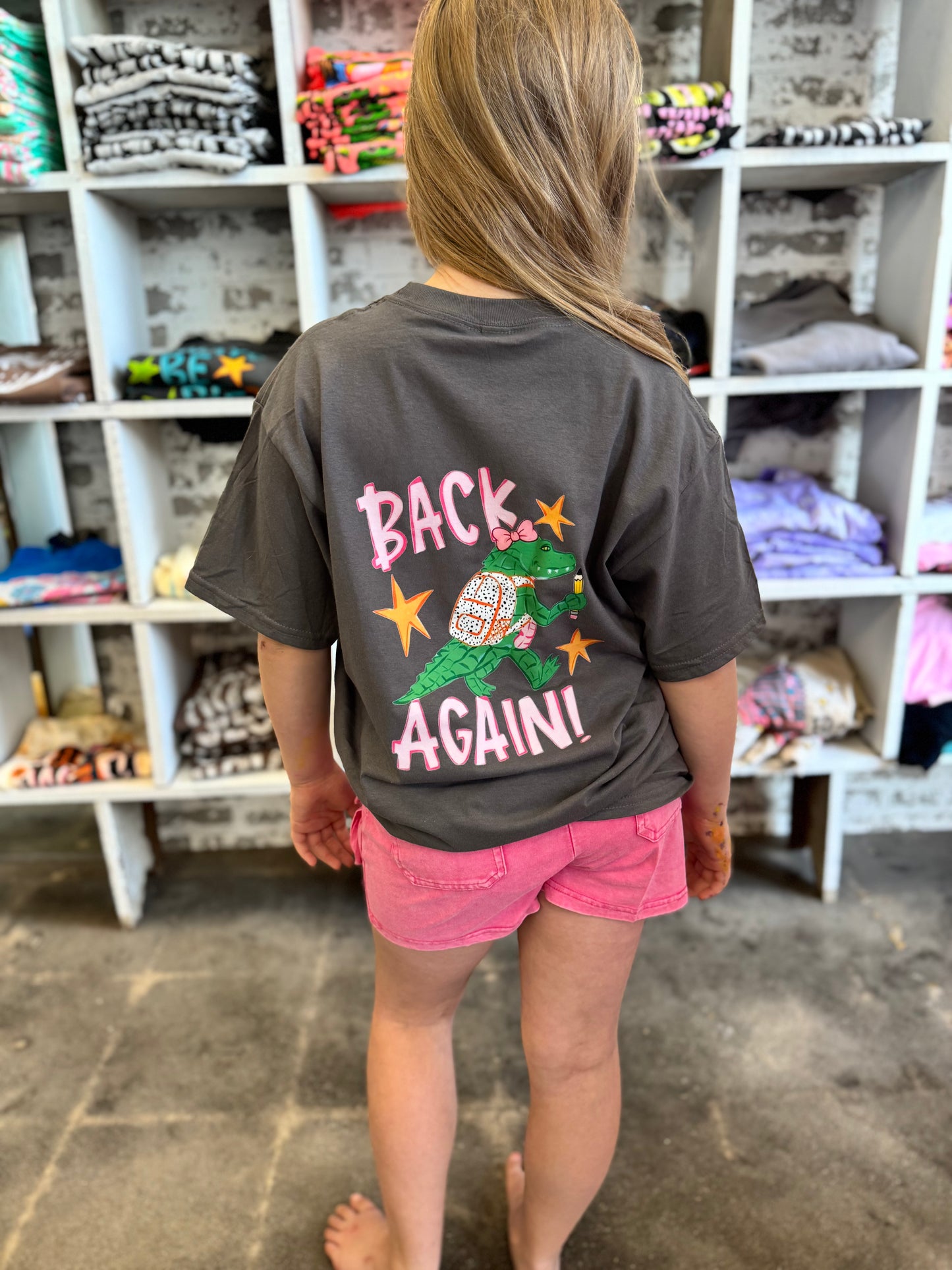 Guess who’s back pink youth tshirt
