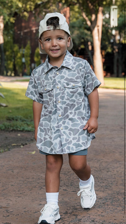 youth performance western shirt classic deer camo