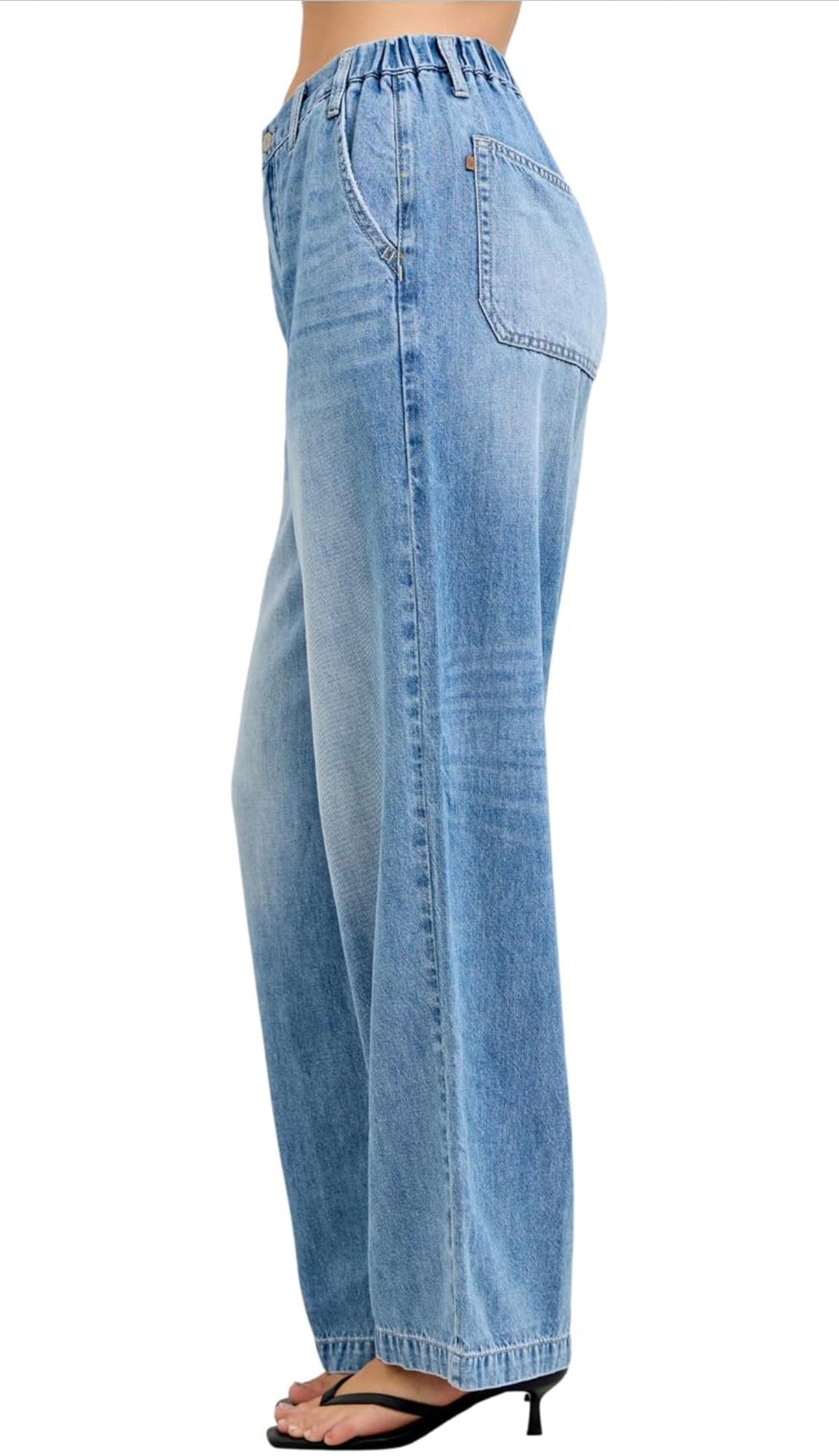 HW Featherweight Baggy Elasticated Judy Blue Jeans
