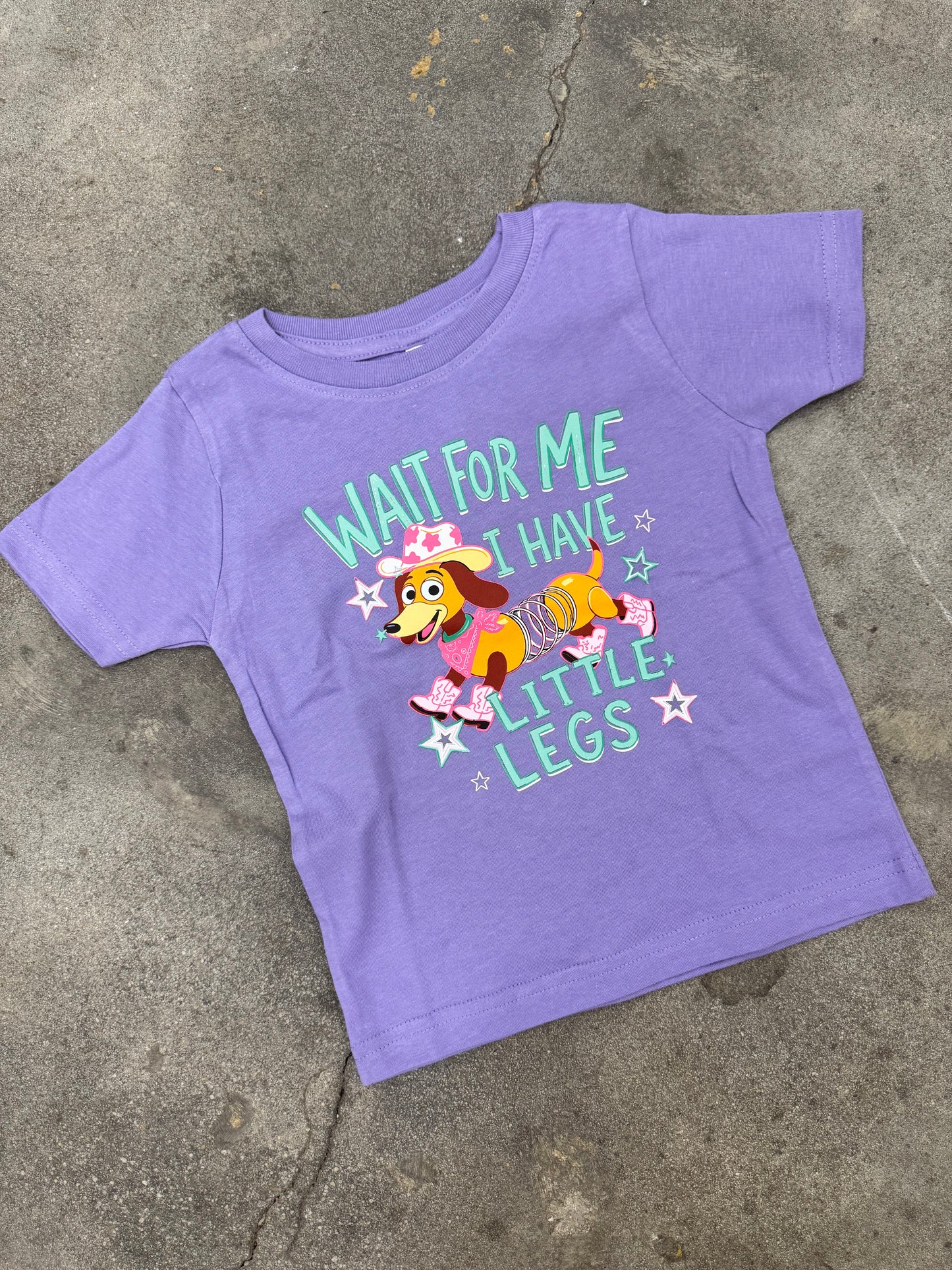 Youth Slinky dog little legs shirt