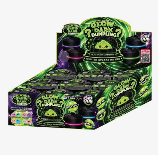 The Shimmer Shack Fun Doh Glow in the Dark Squishy Dumplin Collection