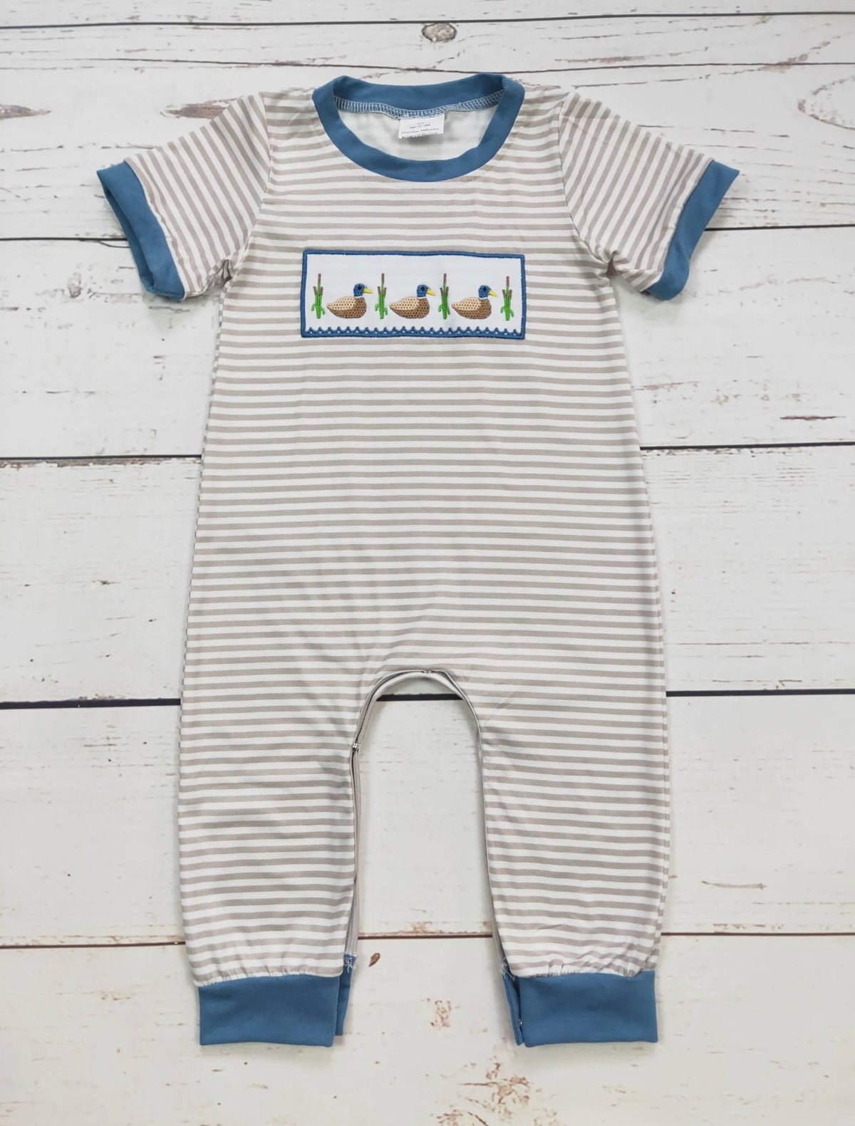 The Shimmer Shack Duck Applique Onsie