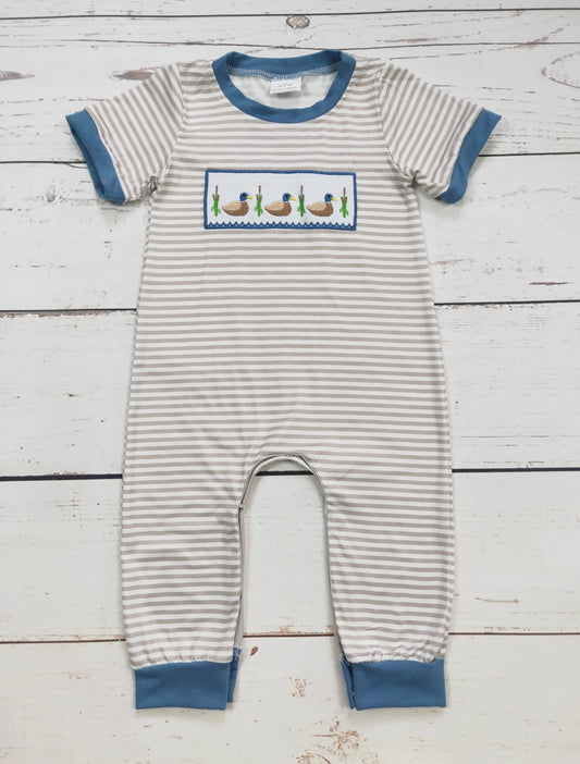 The Shimmer Shack Duck Applique Onsie