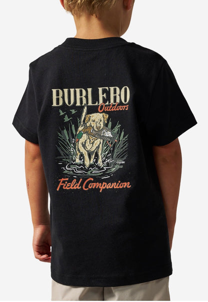 youth black short sleeve field companion