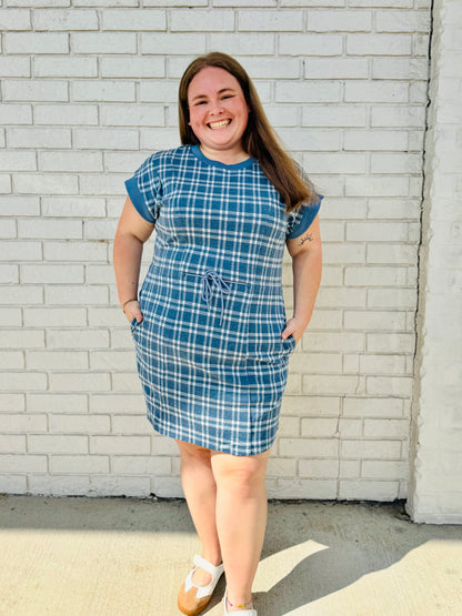 Soft Plaid Mini Dress