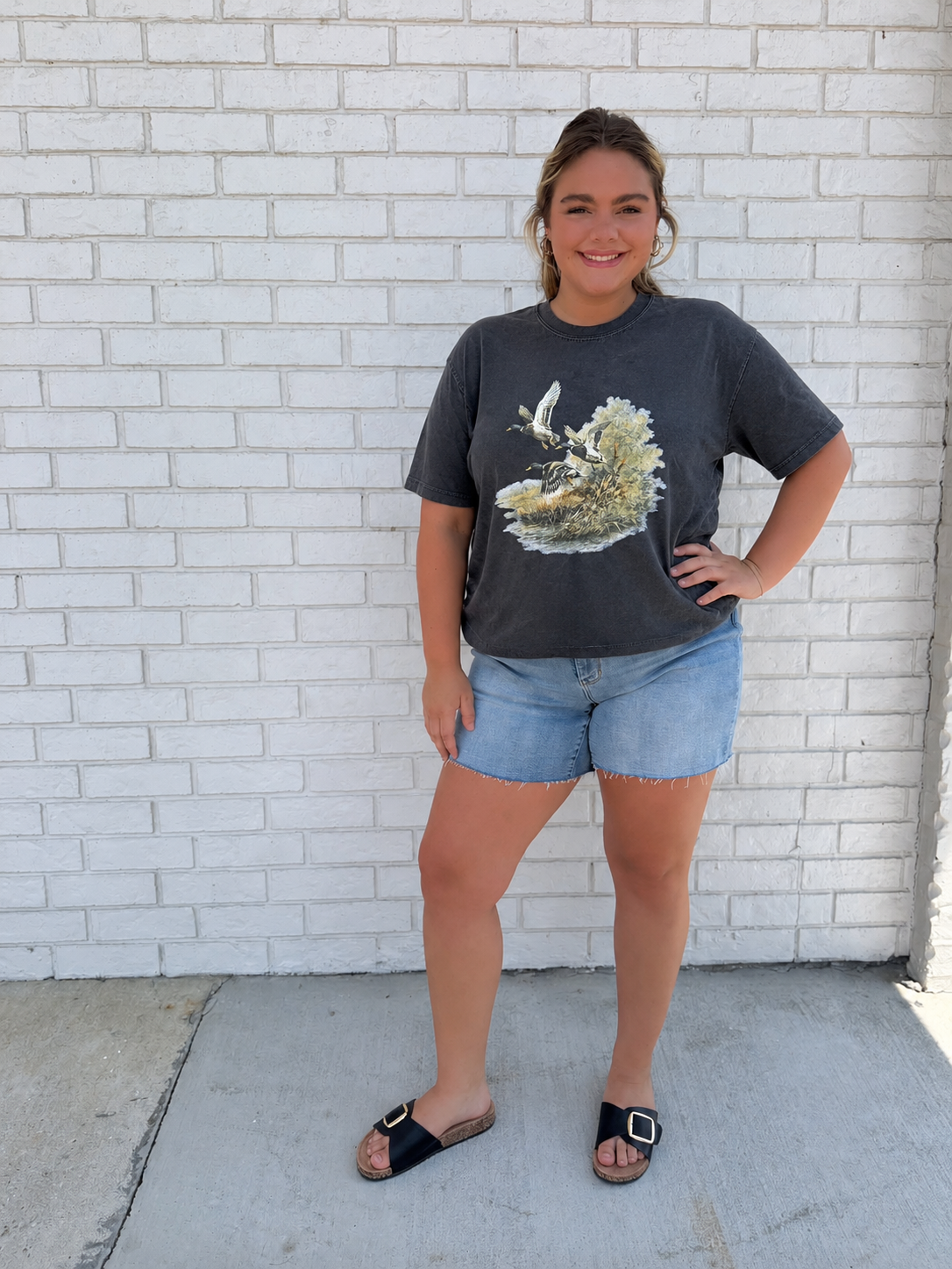 Duck woman's cropped Tshirt