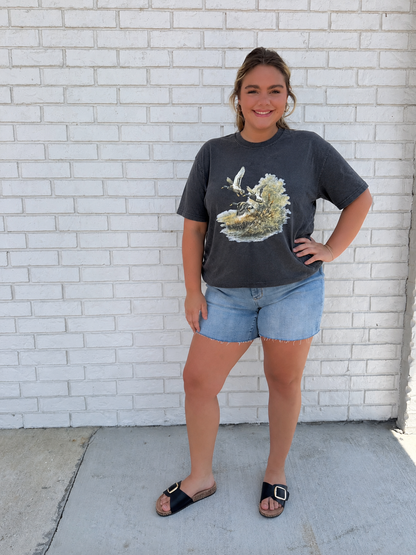 Duck woman's cropped Tshirt