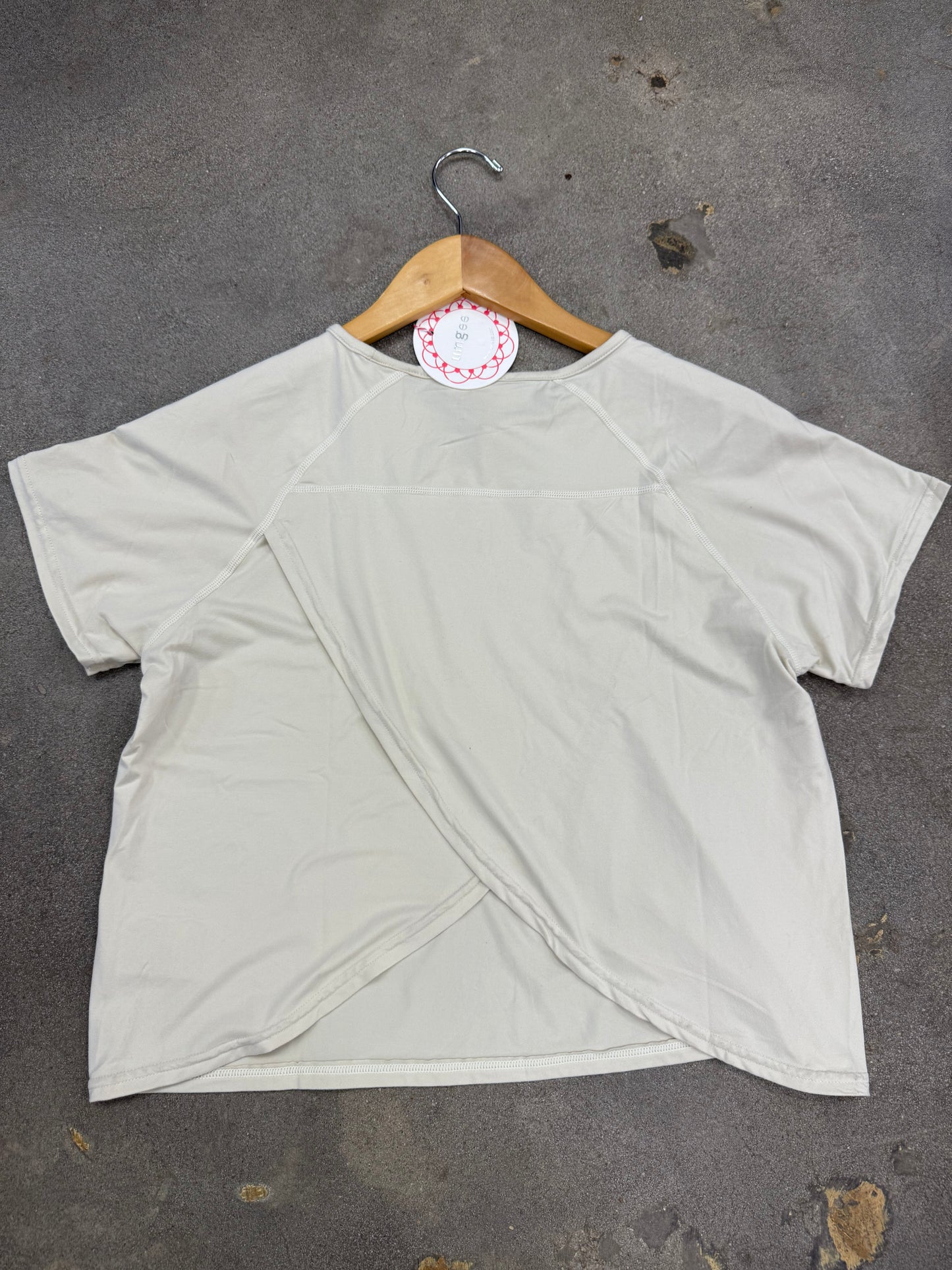sand soft open back top