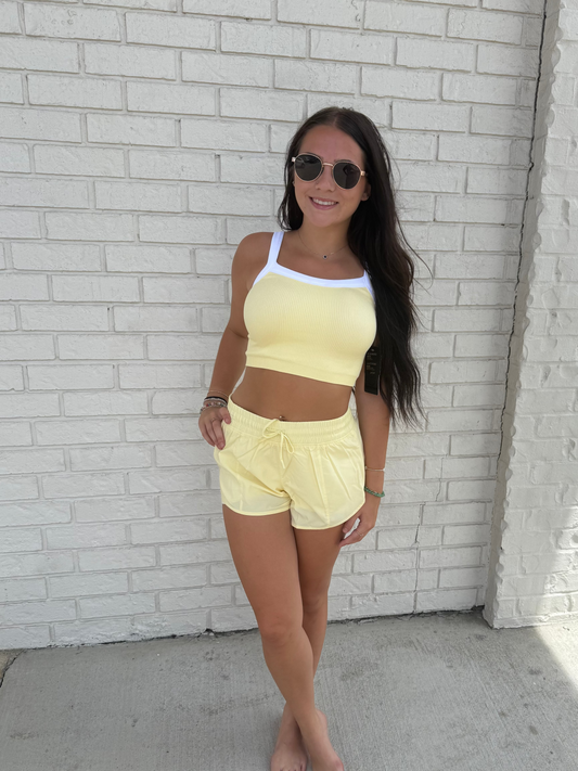 Butter yellow Athletic Set
