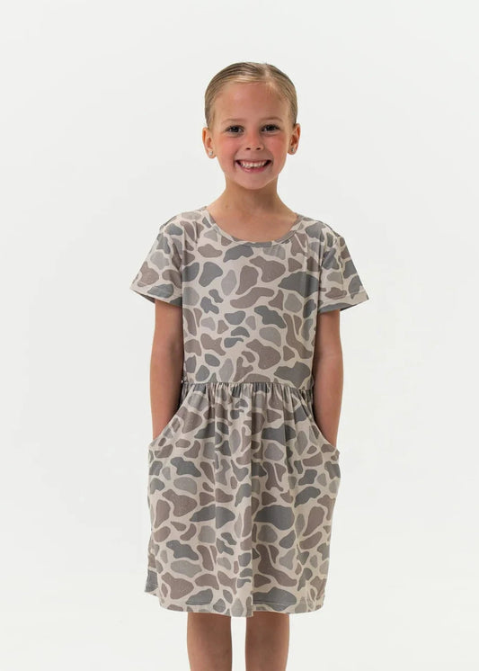 Burlebo youth moxie dress classic deer camo