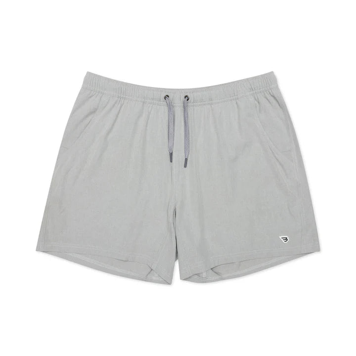 Burlebo Light Grey Athletic Short with Aztec Liner