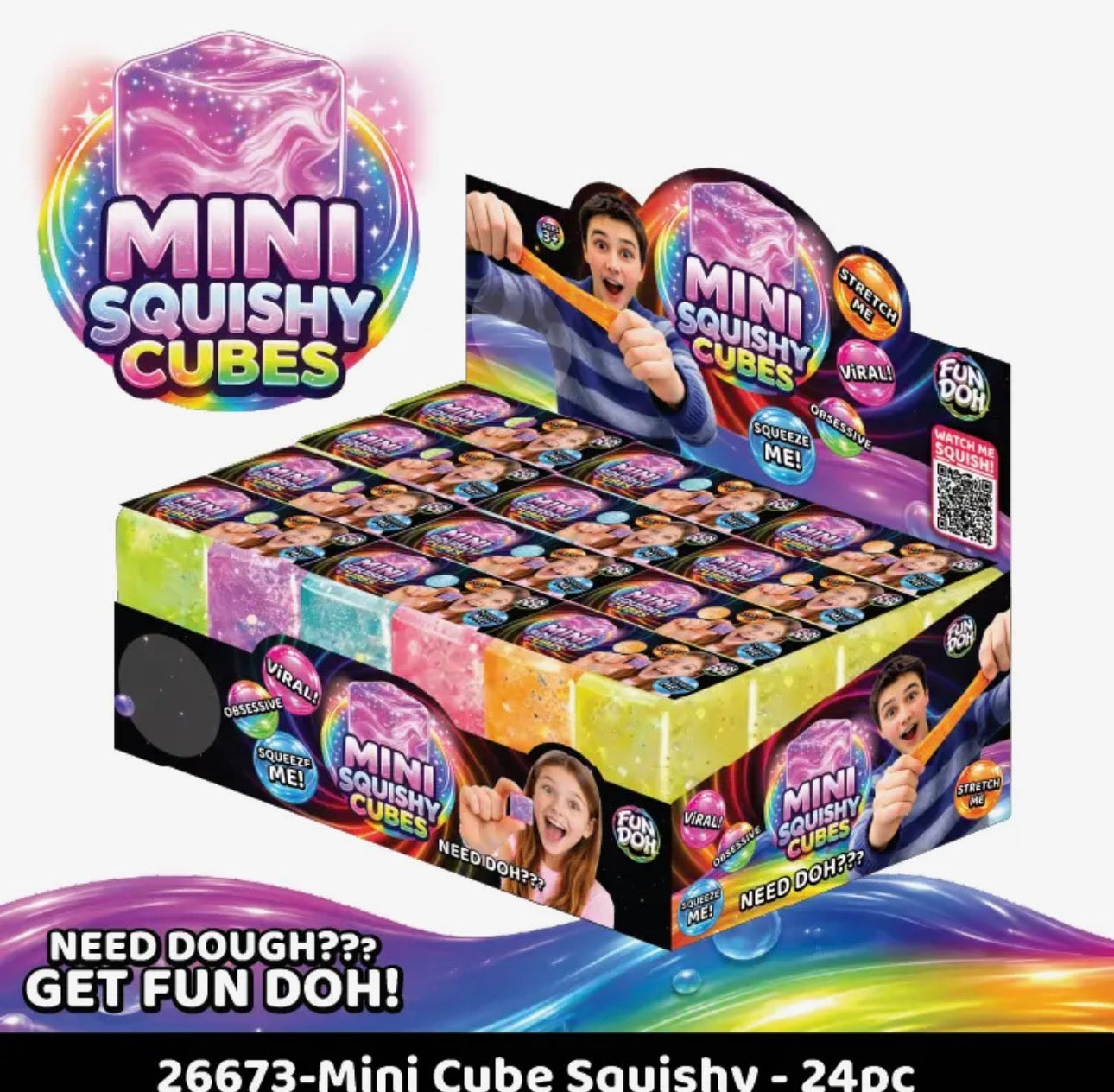 The Shimmer Shack Fun Doh Mini Cube 2 Pack