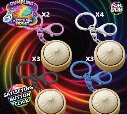 The Shimmer Shack Fun Doh Light Up Dumpling Keychain