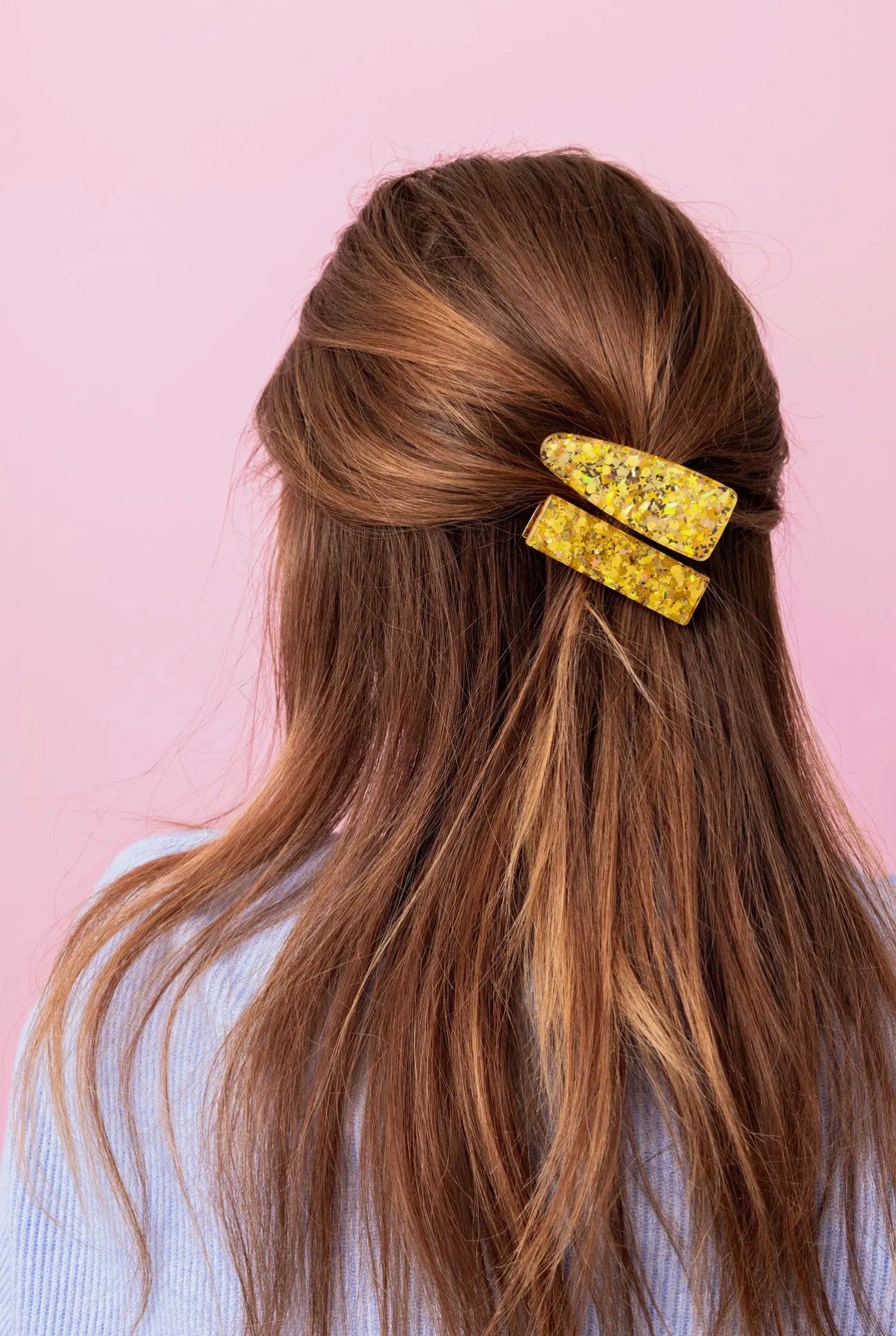The Shimmer Shack Gold hair clip set