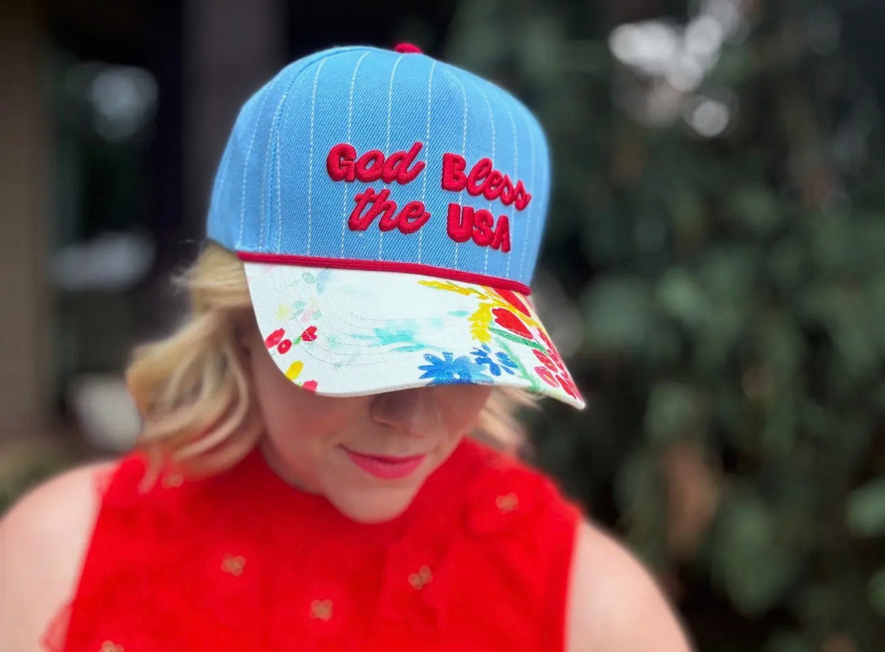 The Shimmer Shack God Bless The USA Hat