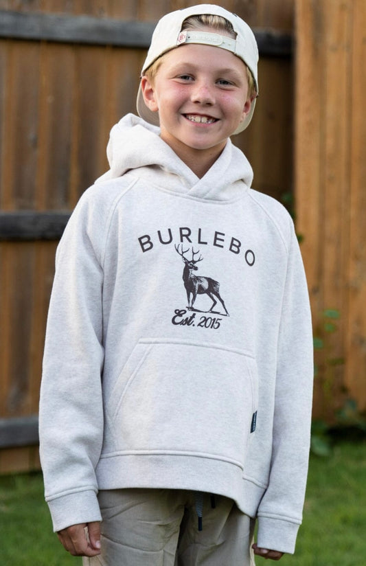 Burlebo Youth Fleece Hoodie White Tail Deer
