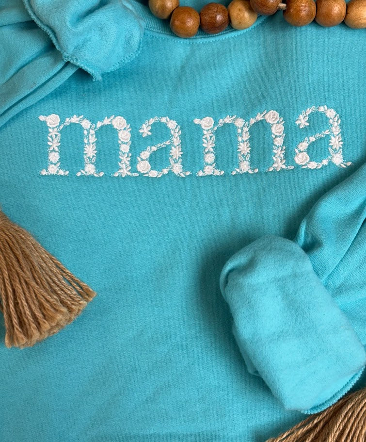 Mama Embroidered Sweatshirt