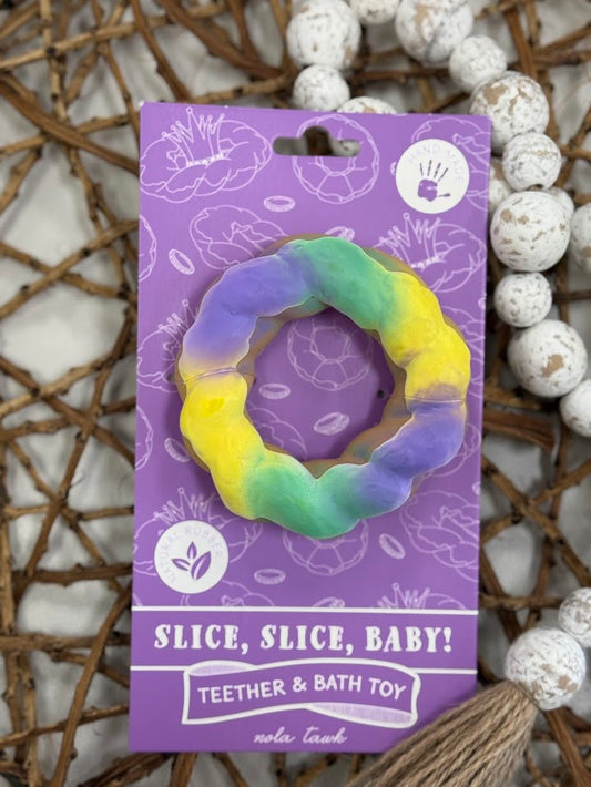 Slice, Slice, Baby King Cake Teether & Bath Toy