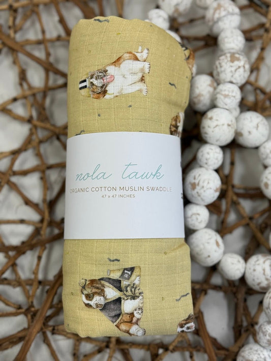 Louisiana Saints Organic Muslin Blanket