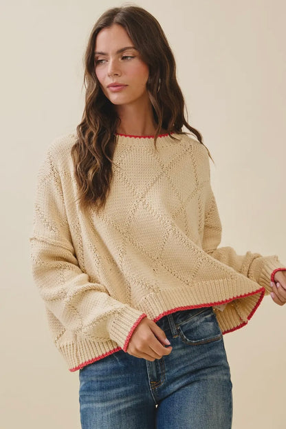 Diamond Knit Sweater