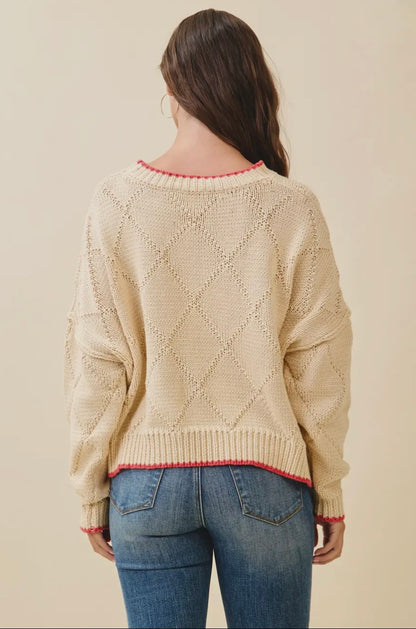 Diamond Knit Sweater