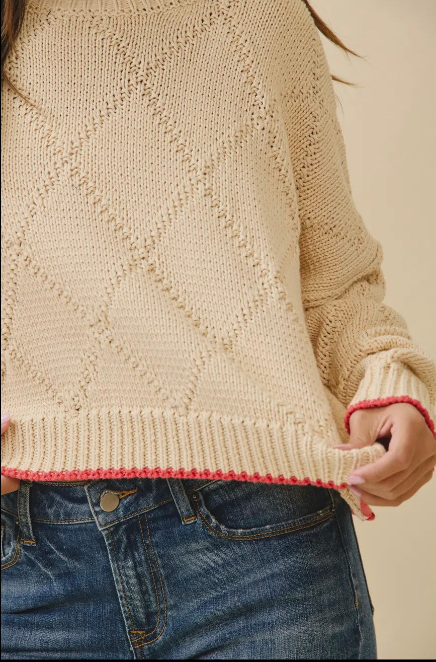 Diamond Knit Sweater