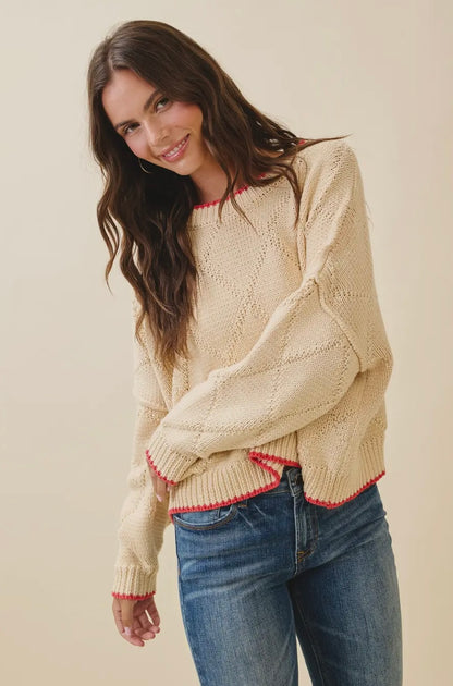 Diamond Knit Sweater