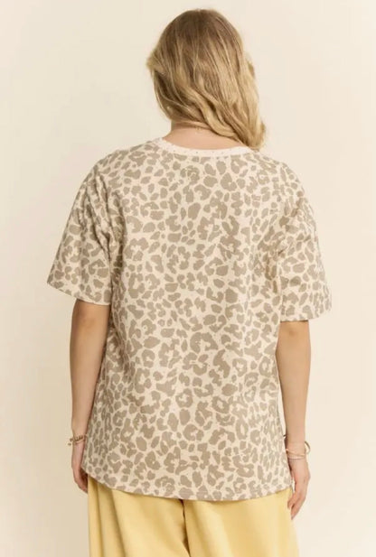 The Shimmer Shack Davi & Dani Rhinestone Leo Tee